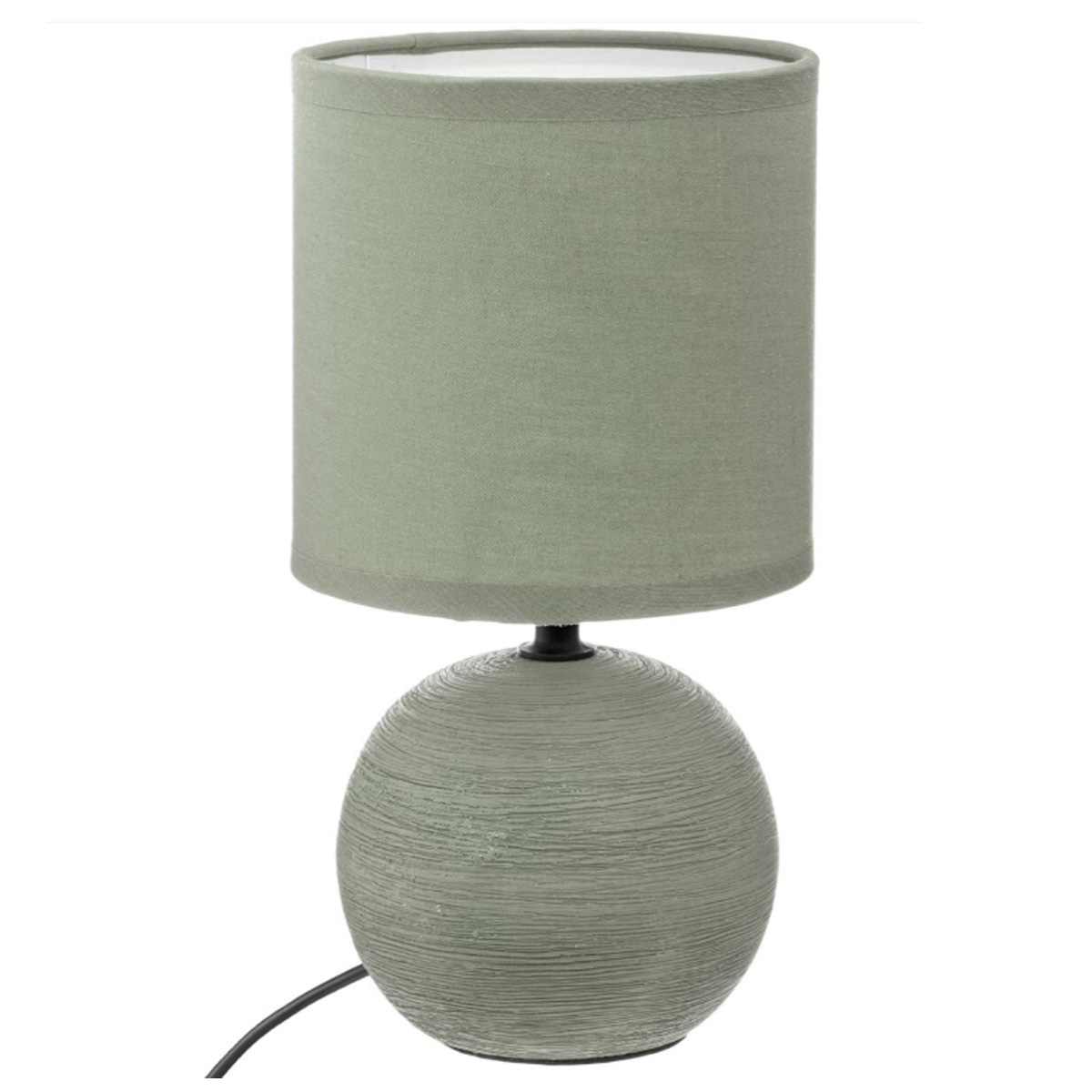 TABLE LIGHTING CERAMIC H25CM GREEN KHAKI