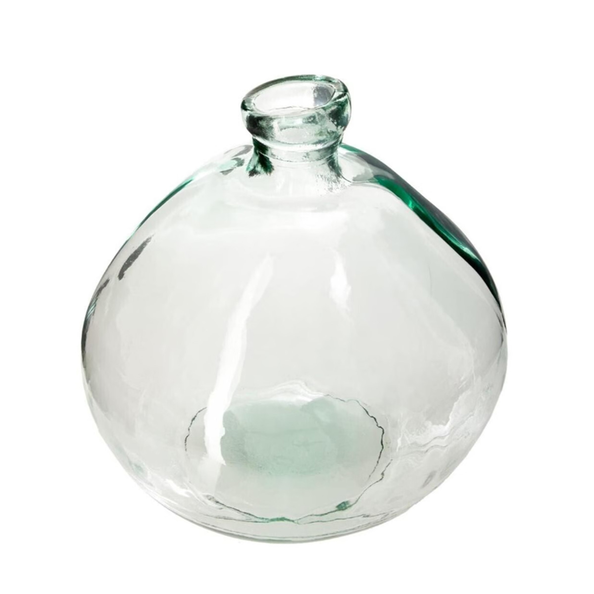BALL-SHAPED VASE RECYCLABLE GLASS