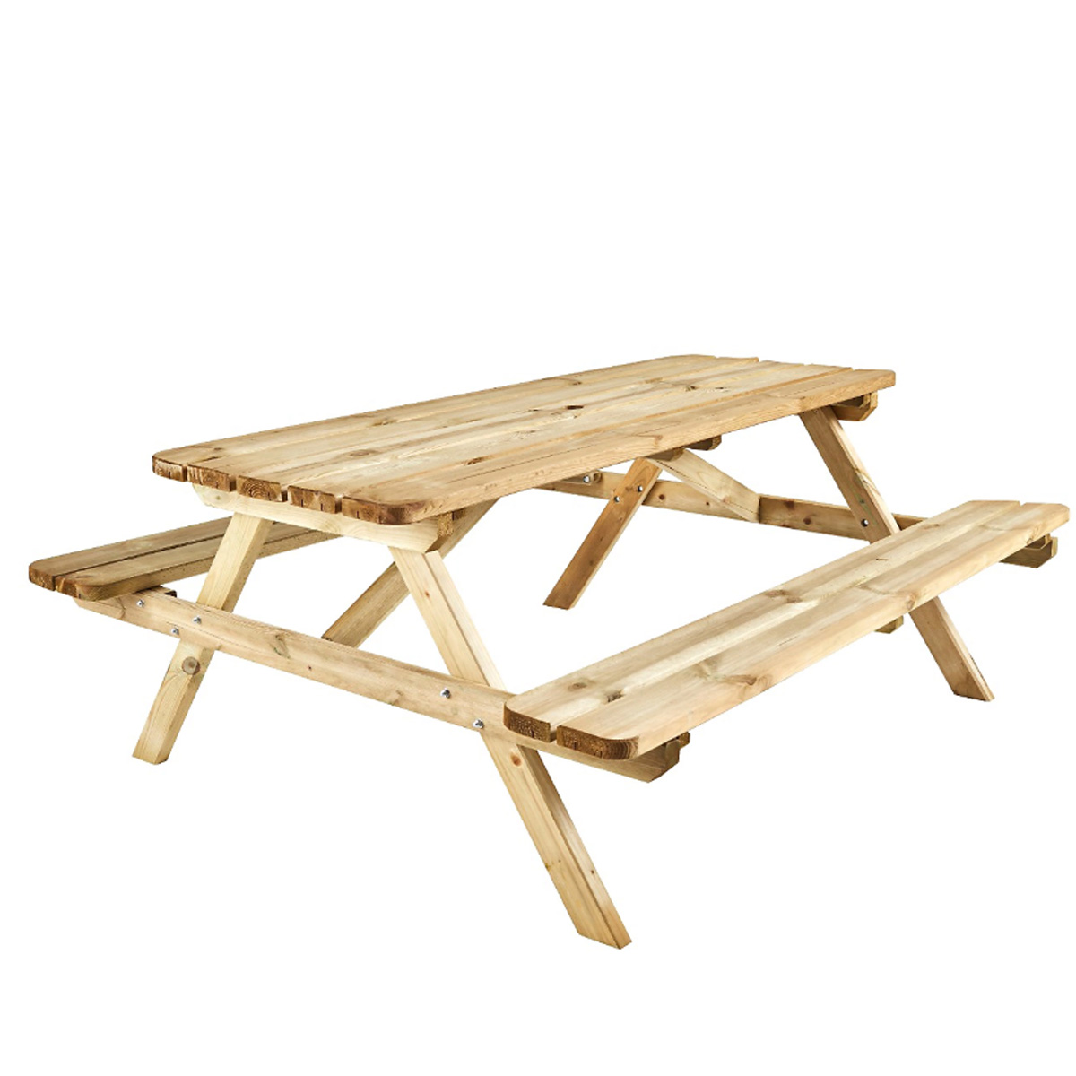 CERLAND ΤΡΑΠΕΖΙ ΠΙΚΝΙΚ 6 ΘΕΣΕΩΝ 180Χ166.4Χ75.9CM ΠΕΥΚΟΣ