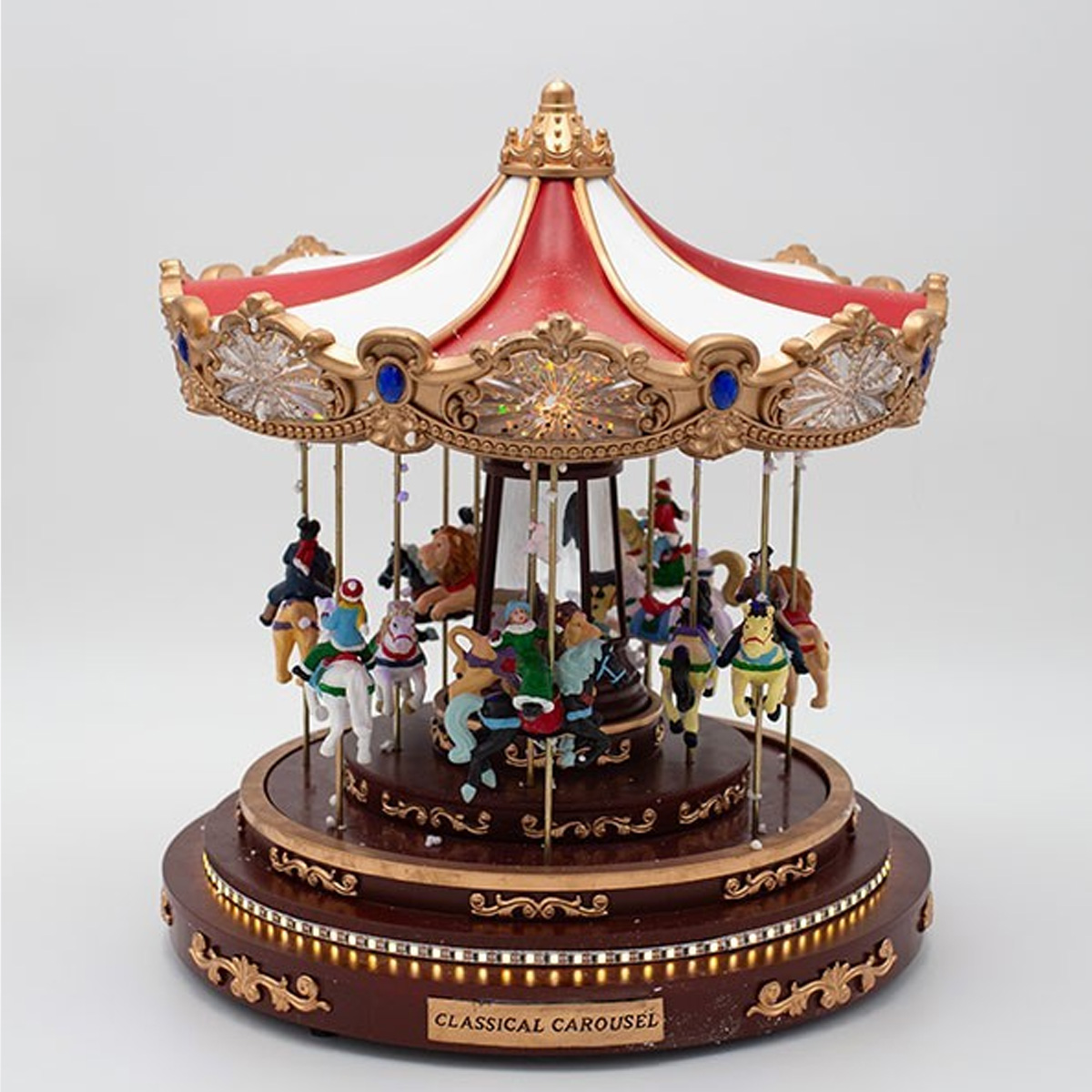 ΧΡΙΣΤΟΥΓΕΝΝΙΑΤΙΚΟ ΦΑΝΤΑΣΜΑΓΟΡΙΚΟ ΚΑΡΟΥΖΕΛ ΜΕ ΦΩΣ ΜΟΥΣΙΚΗ ΚΑΙ ΚΙΝΗΣΗ ΜΕ ΜΕΤΑΣΧΗΜΑΤΙΣΤΗ 30X30X33.3CM