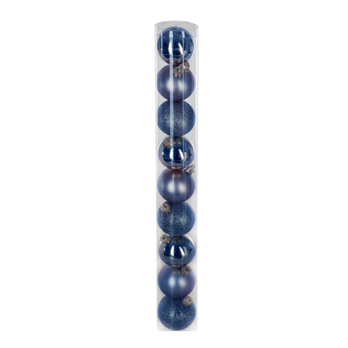 CHRISTMAS BALLS 6CM 9PCS BLUE