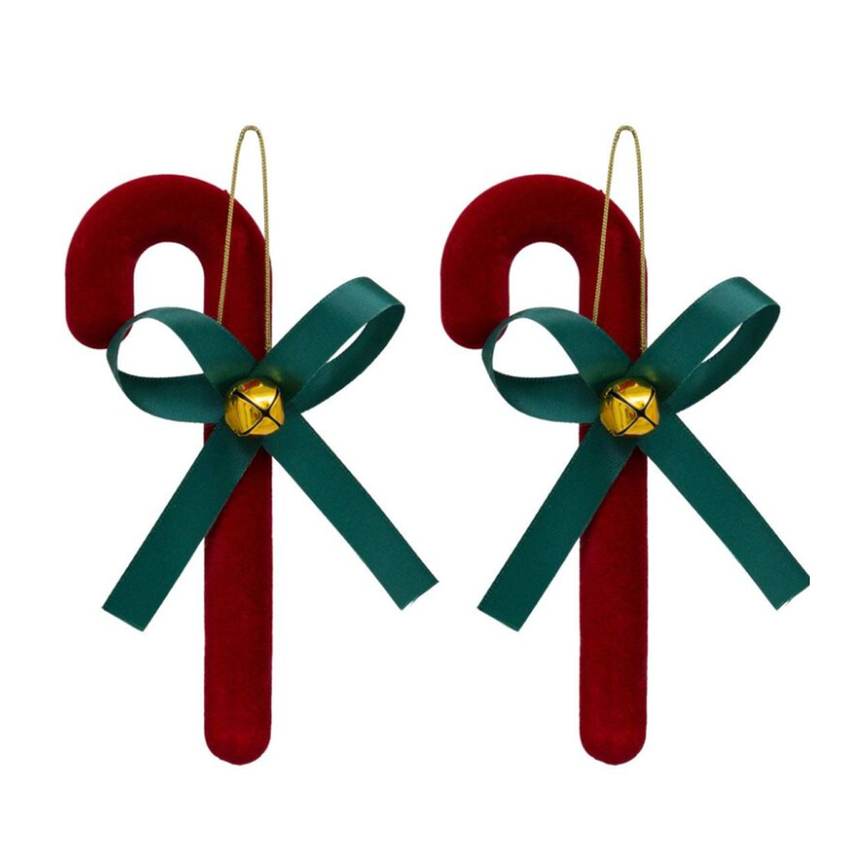 CHRISTMAS HANGING ORNAMENT RED SNUFFLE 14CM 2PCS