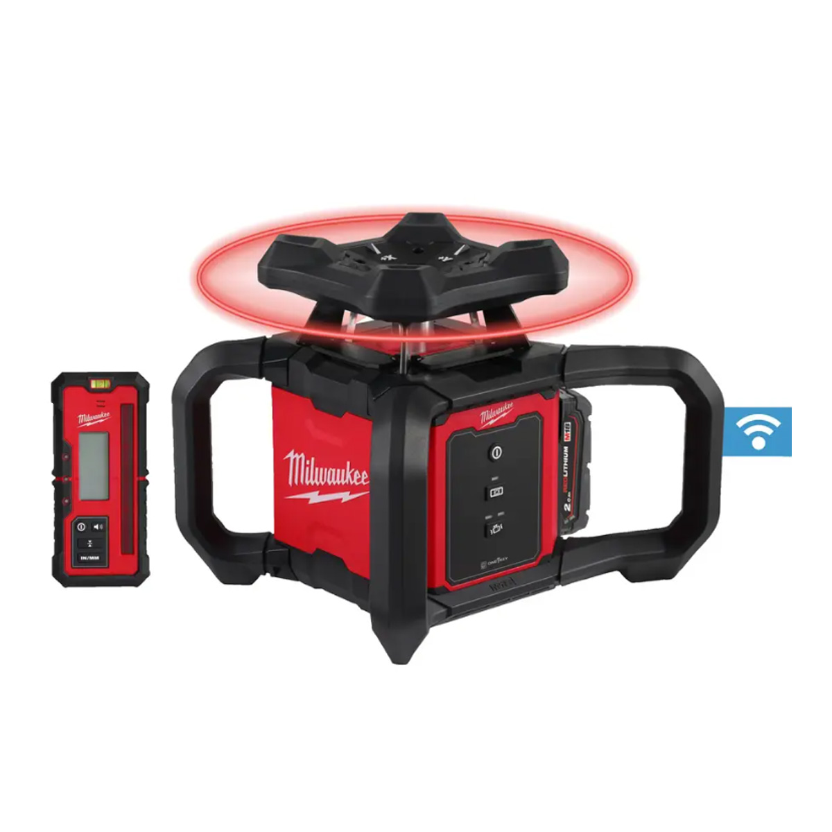 MILWAUKEE RED HORIZONTAL ROTATING LASER M18 ONE-KEY 600M M18RLOH600-201C (172560)