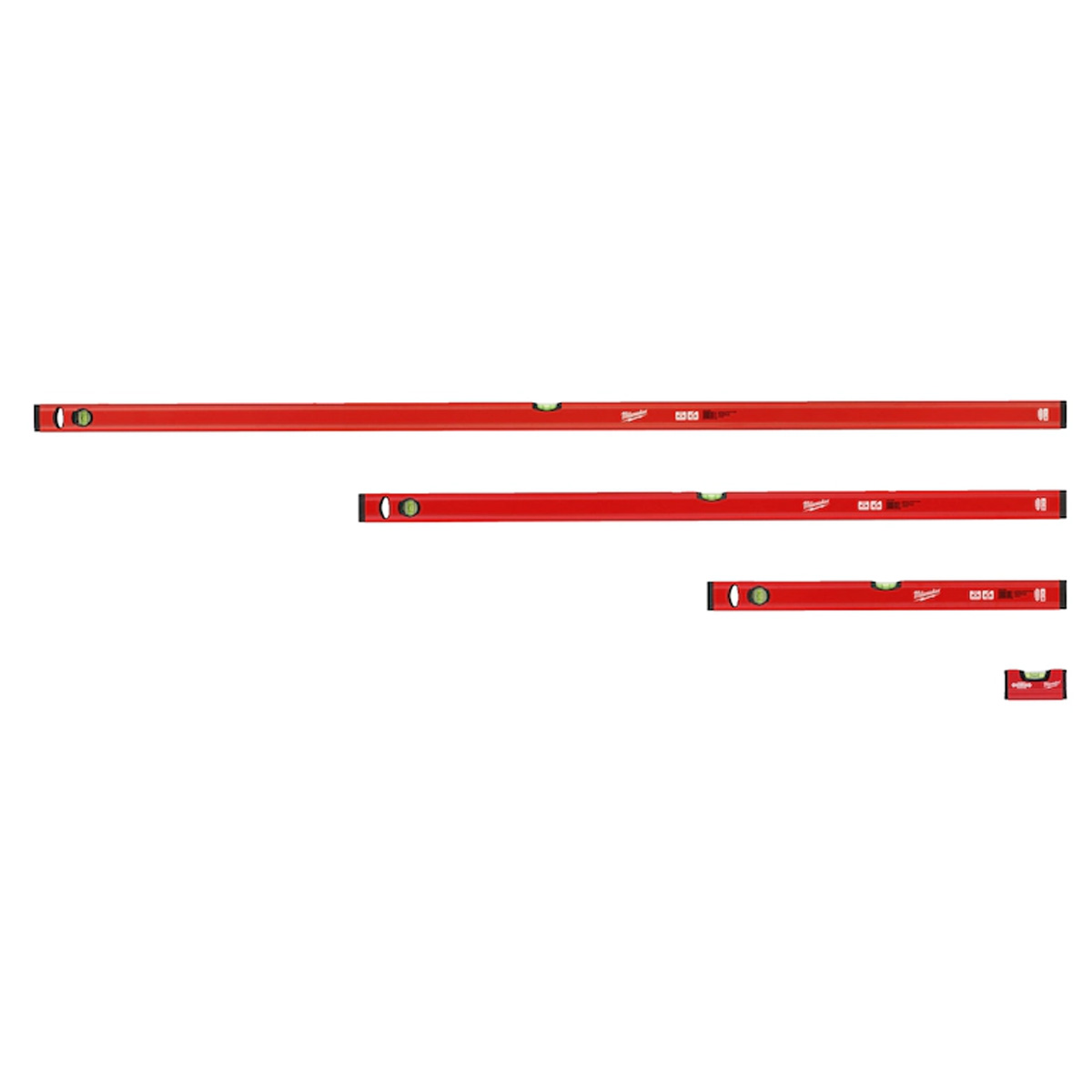MILWAUKEE SET OF 4 THIN PROFILE LEVELS