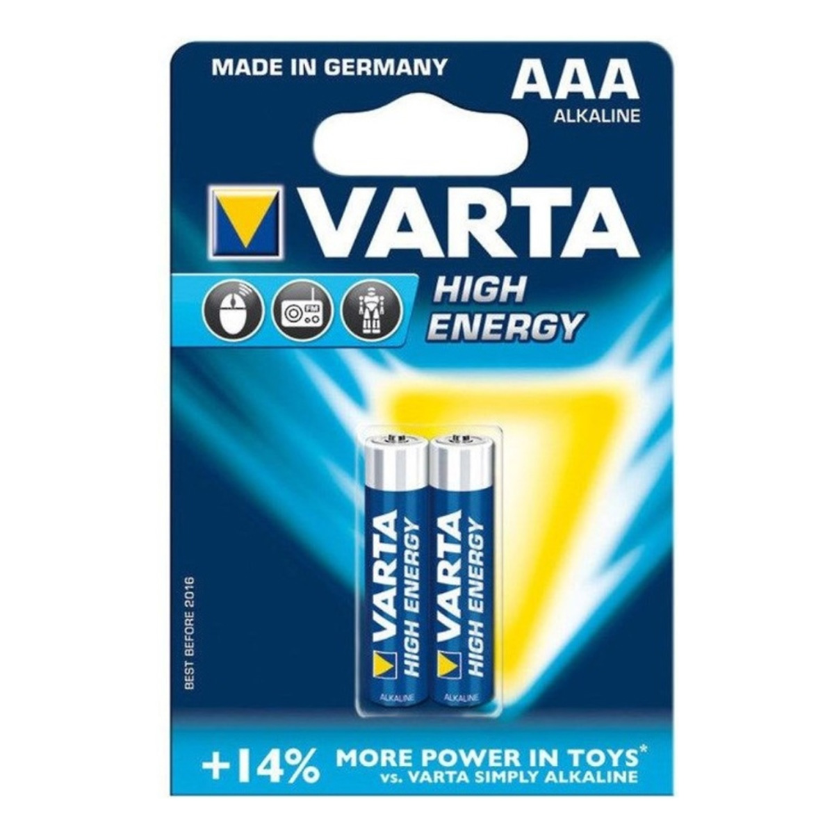 VARTA ΑΛΚΑΛΙΚΕΣ ΜΠΑΤΑΡΙΕΣ ΑΑΑ 2 ΤΕΜ