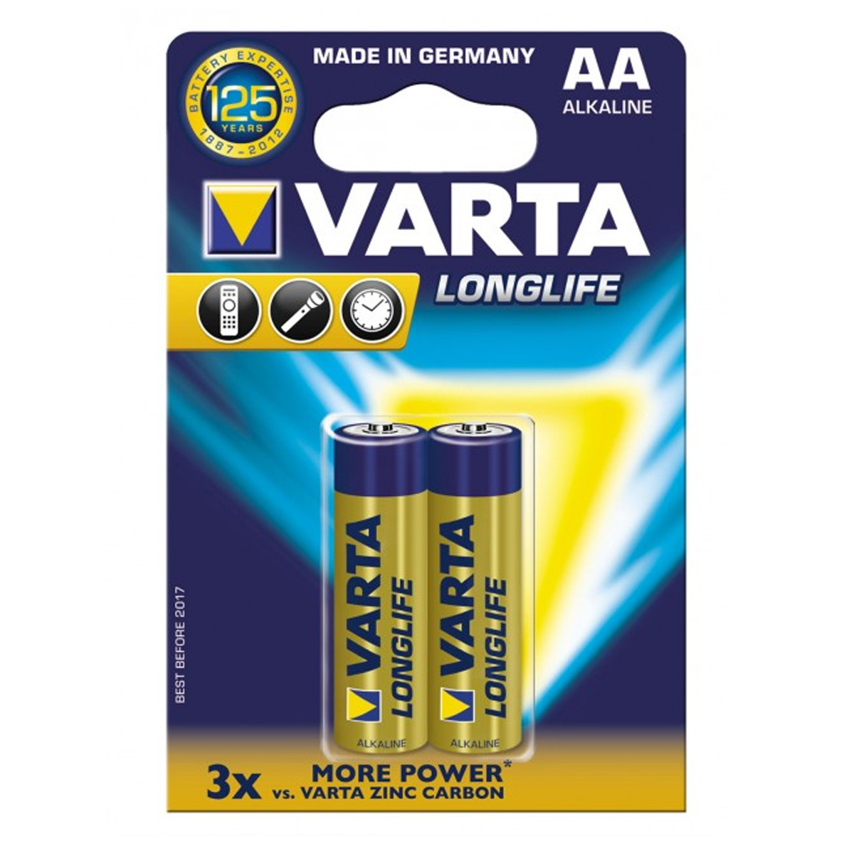 VARTA LONG LIFE ALKALINE BATTERIES AA
