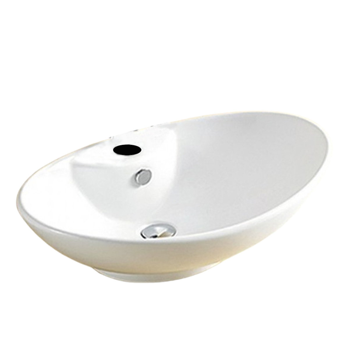 INTER CERAMIC WHITE PORCELAIN BATHROOM WASHBASIN ICB846 65X20.5X43CM
