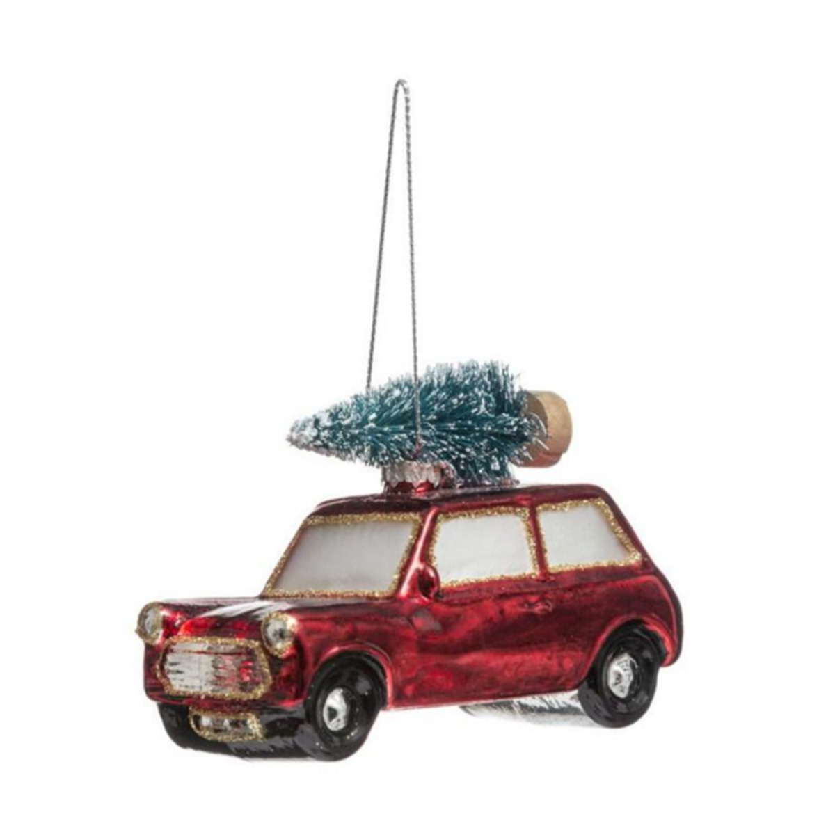 ΧΡΙΣΤΟΥΓΕΝΝΙΑΤΙΚΟ ΚΡΕΜΑΣΤΟ ΑΥΤΟΚΙΝΗΤΟ ΜΕ ΔΕΝΤΡΟ 10CM