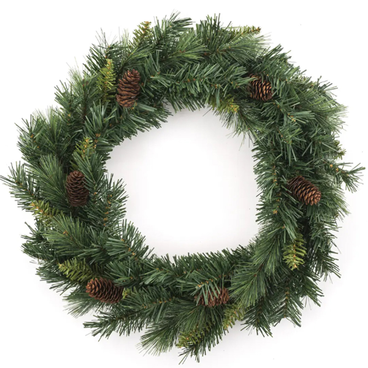 ΧΡΙΣΤΟΥΓΕΝΝΙΑΤΙΚΟ ΣΤΕΦΑΝΙ ΠΡΑΣΙΝΟΣ ΠΕΥΚΟΣ 40CM