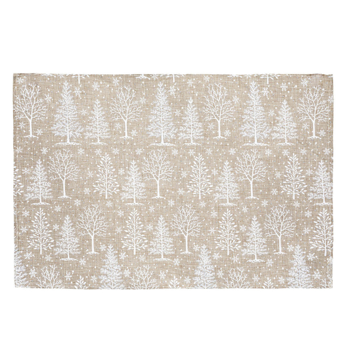 CHRISTMAS PLACEMAT WITH TREES 45X30CM GOLD
