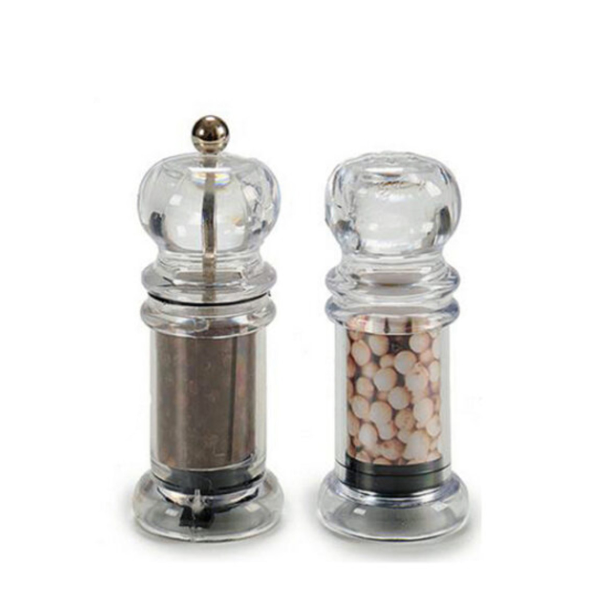 KINVARA SALT/PEPPER MILL SET PLASTIC CONTAINER