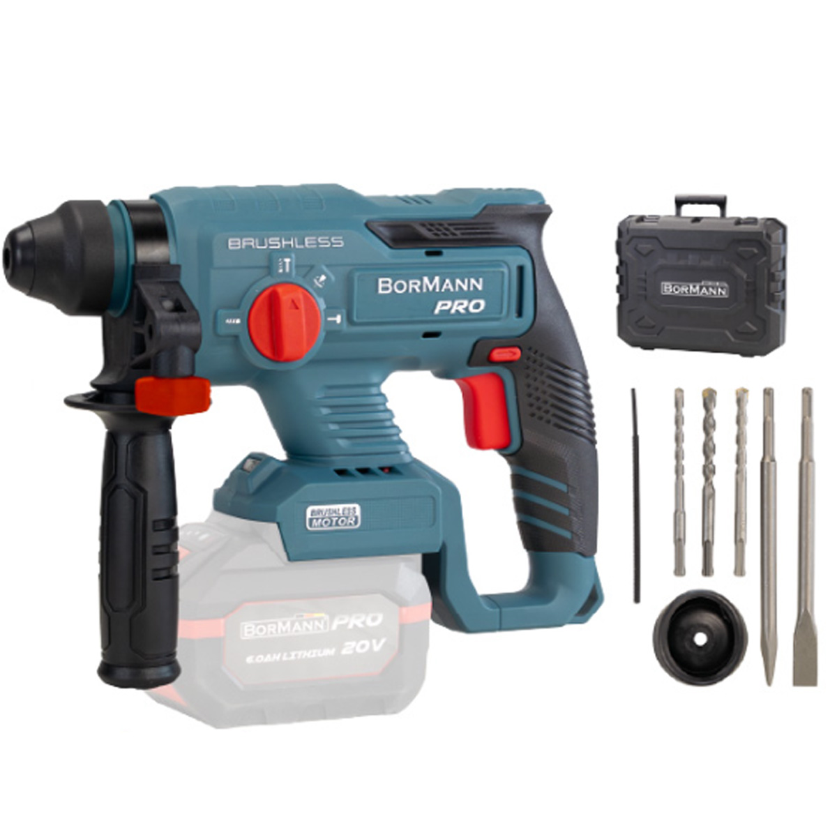 BORMANN PRO 20V SOLO BBP5300 SDS-PLUS BRUSHLESS BATTERY HAMMER