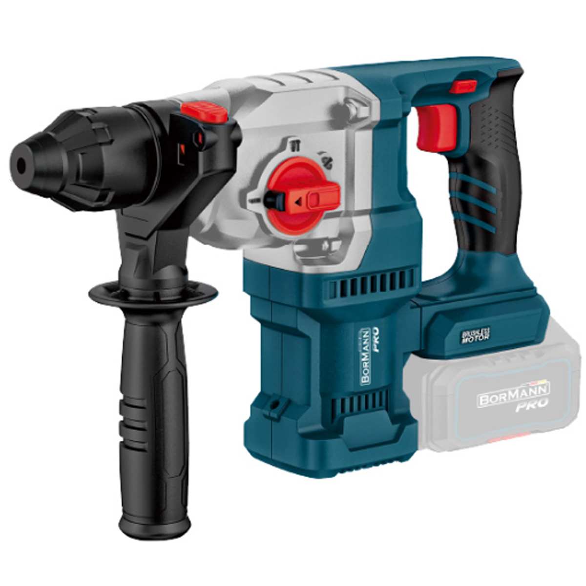 BORMANN PRO PNEUMATIC BATTERY HITCH SDS-PLUS BRUSHLESS 250V,3.5J,0-1150RPM SOLO BBP5315