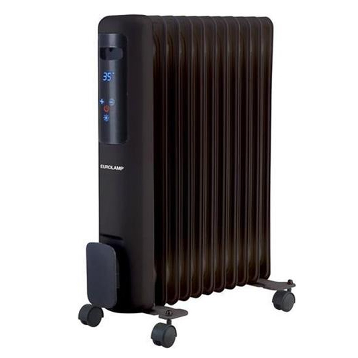 EUROLAMP ELECTRIC OIL HEATER 11 SLICES 2500W BLACK WITH LED DISPLAY AND CONTROL