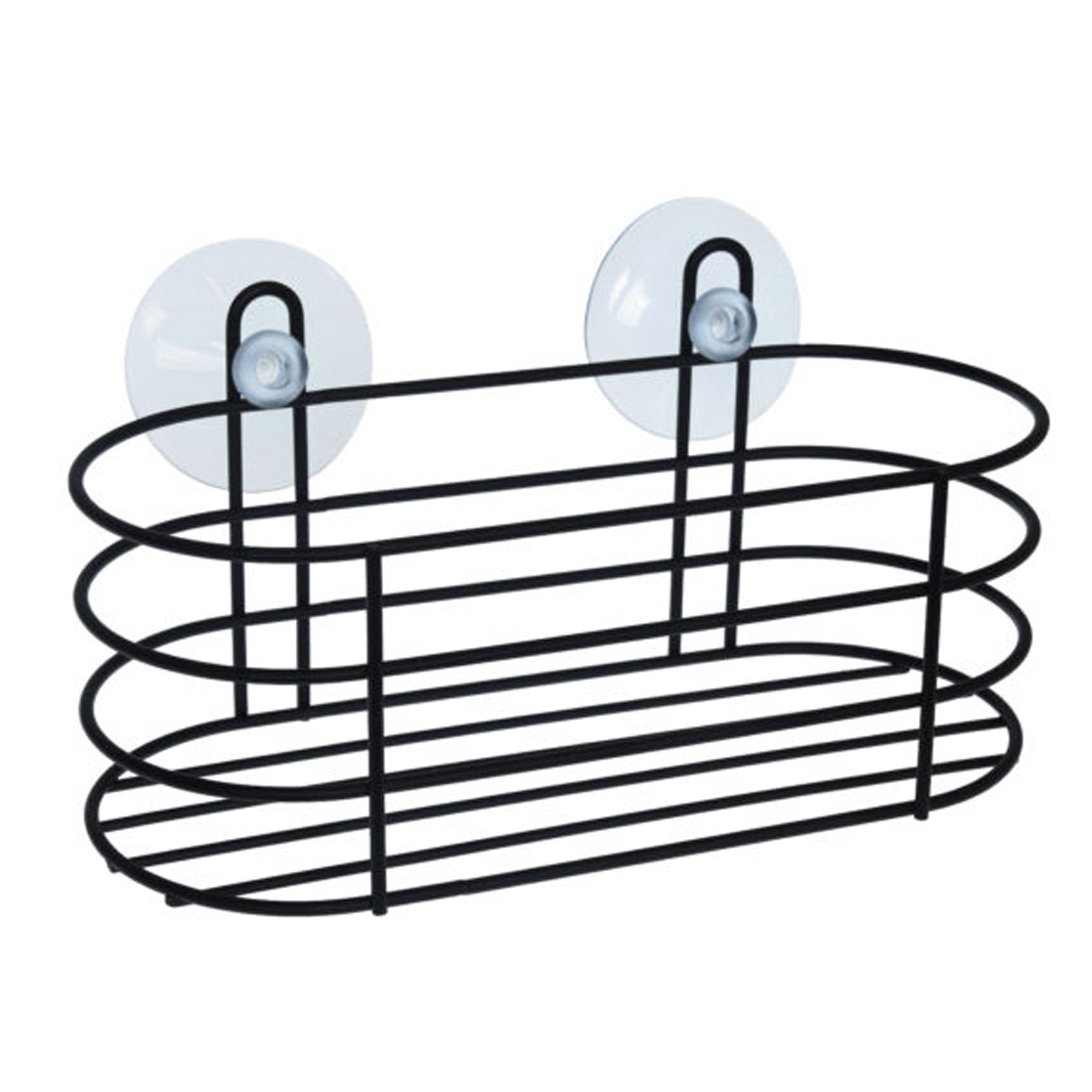 SHELF-BASKET FOR BATHROOM ACCESSORIES 9X10X20CM BLACK