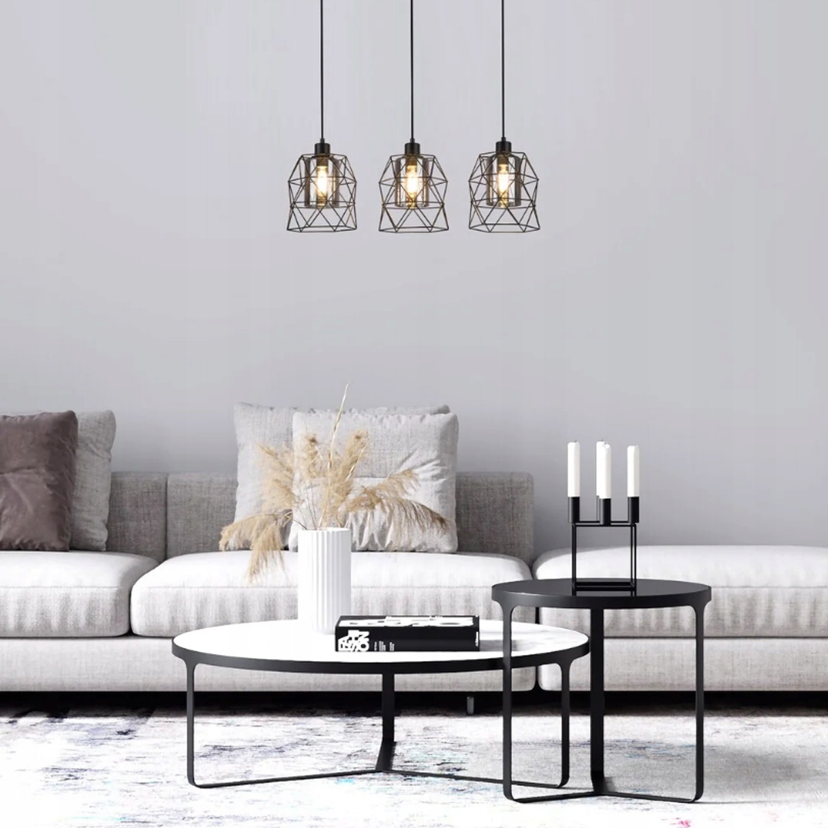 EMRYS CEILING LIGHT PENDANT E27 3X40W - Image 3