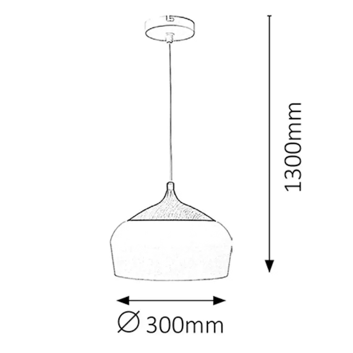 SADIE PENDANT LIGHTING LIGHT E27 60W - Image 2