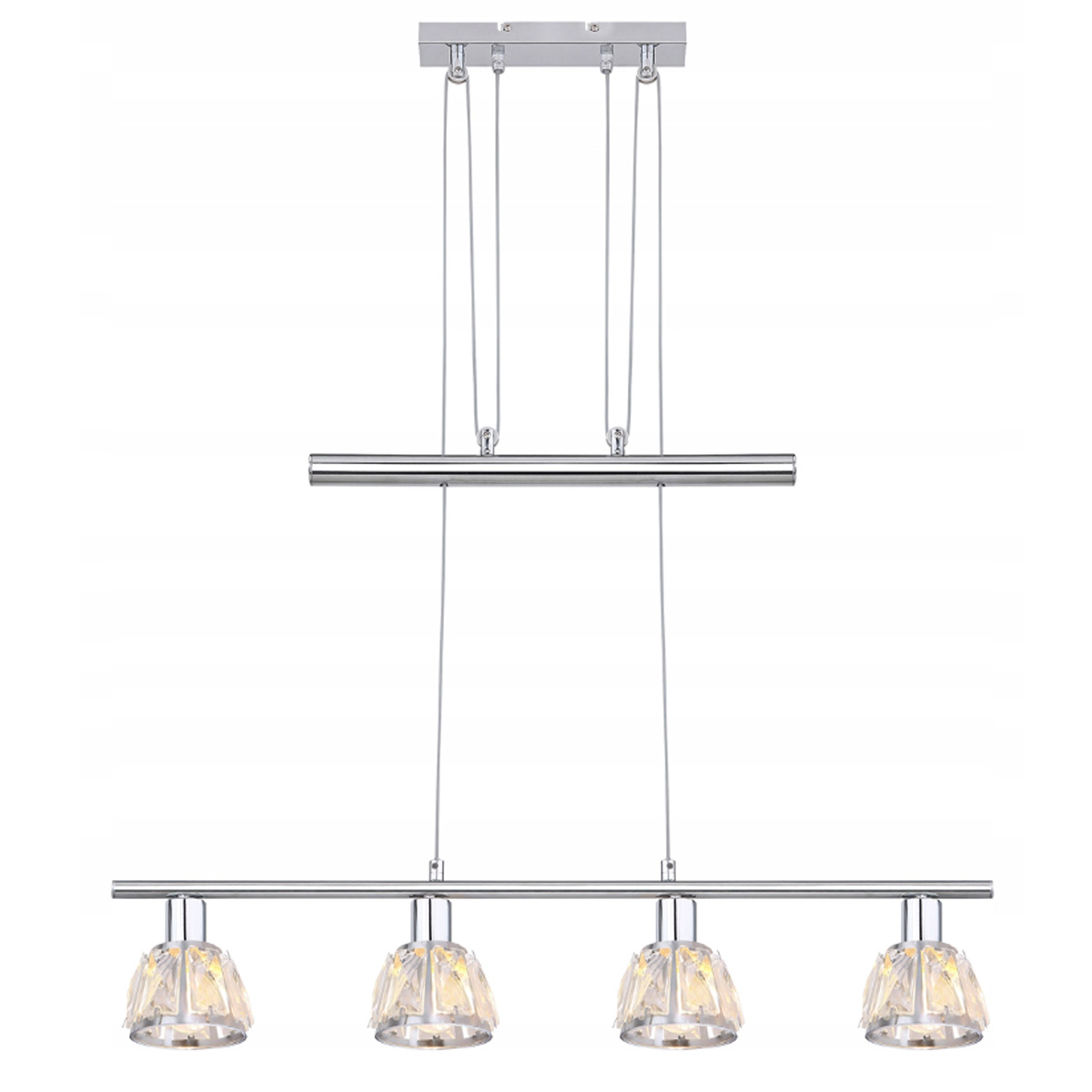 CALYPSO PENDANT LAMP 4LIGHT CHROME