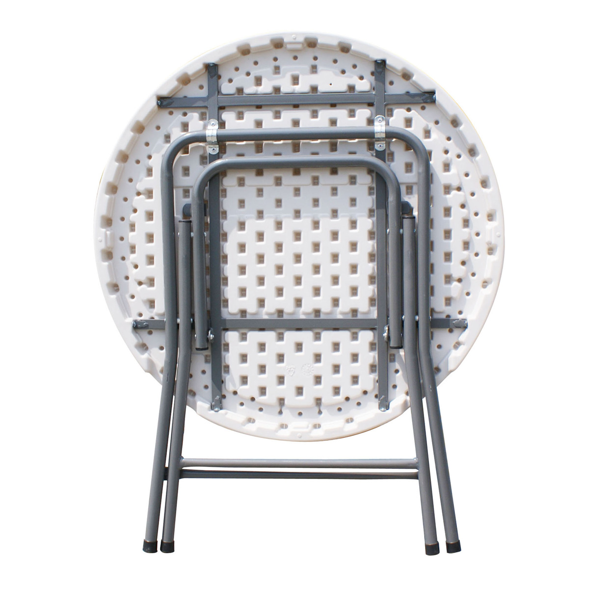 ΑΝΑΔΙΠΛΟΥΜΕΝΟ ΠΛΑΣΤΙΚΟ ΤΡΑΠΕΖΙ ΣΤΡΟΓΓΥΛΟ Δ. 80CM - Image 2