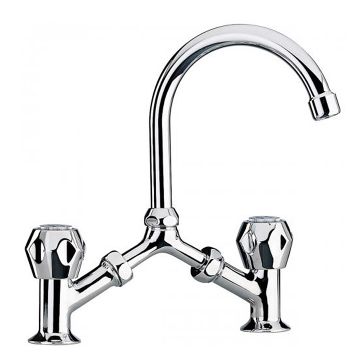 PAINI WASH BASIN MIXER DOUBLE HOLE TEVERE