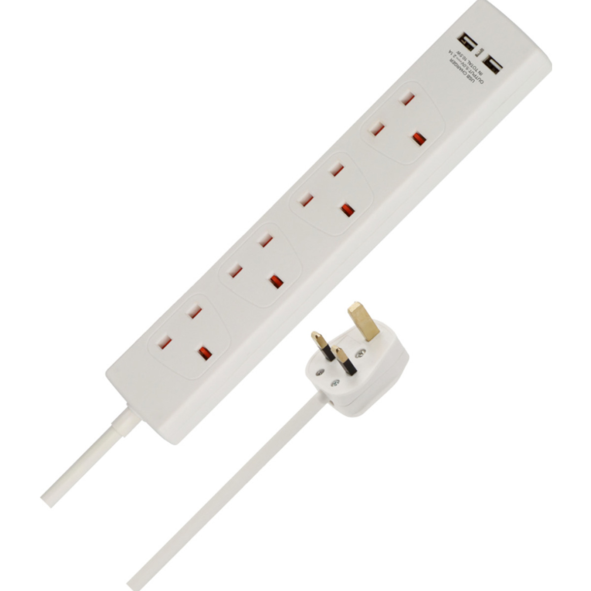 BRENNENSTUHL ΕΞΤΕΝΣΙΟΝ 4 ΠΡΙΖΕΣ 2Μ ΜΕ 2 USB