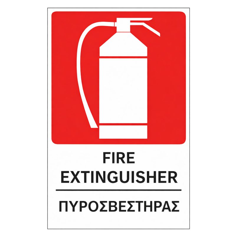 Pvc Fire Sign SIGN PVC 160X250MM 'FIRE EXTINGUISHER' - Mr.Bricolage Cyprus