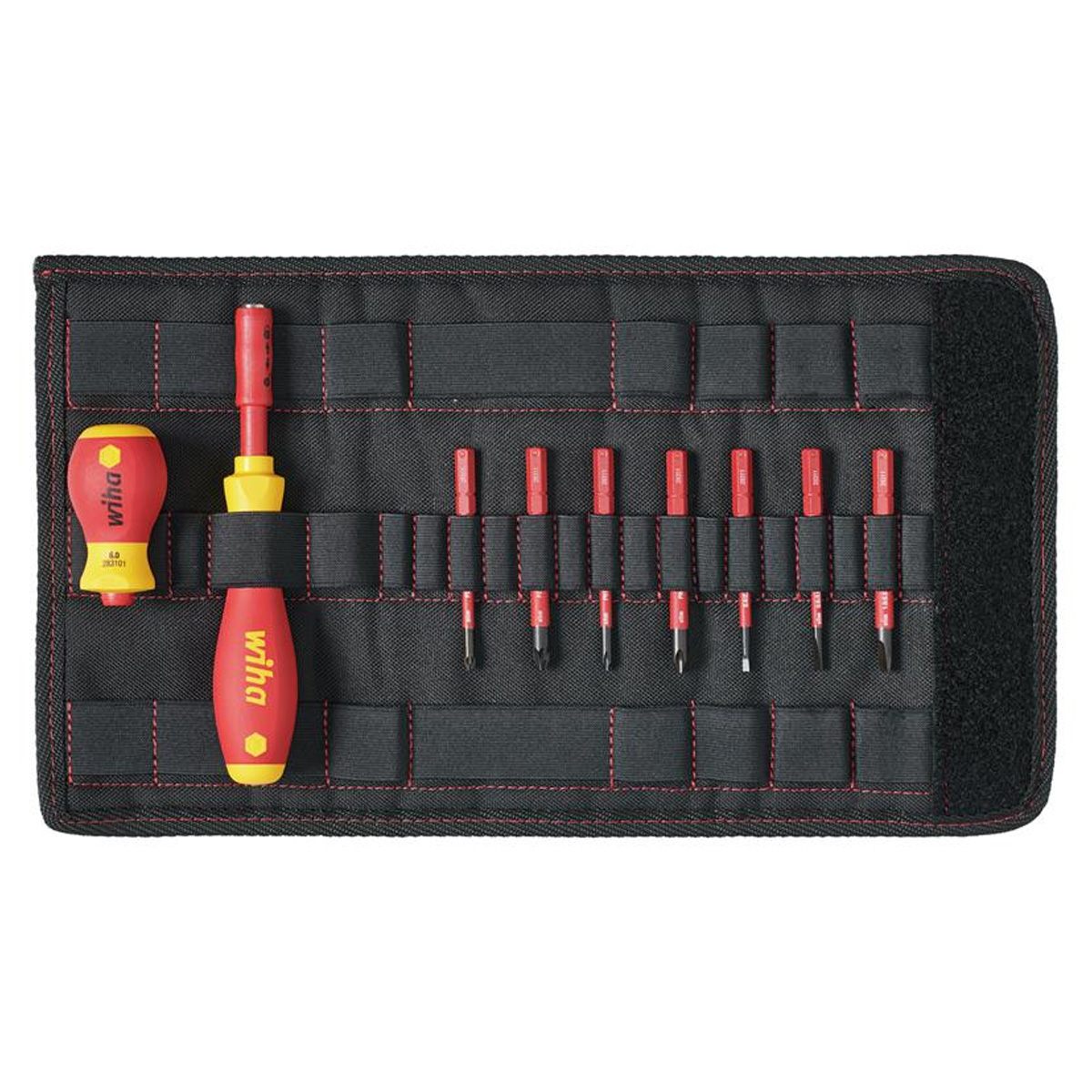 WIHA TOOLS ELECTRICIAN'S SCREWDRIVER SET AND SLIMVARIO PHILLIPS BITS 10PCS