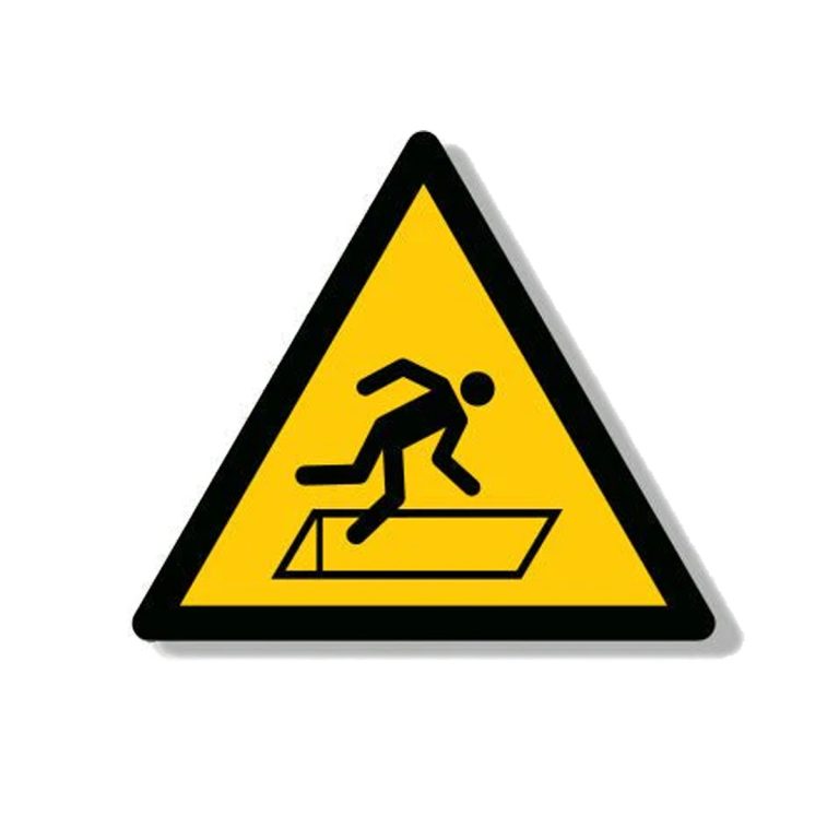 WARNING SIGN PVC 200MM "CAUTION GROUND OPENING" - Mr.Bricolage Cyprus
