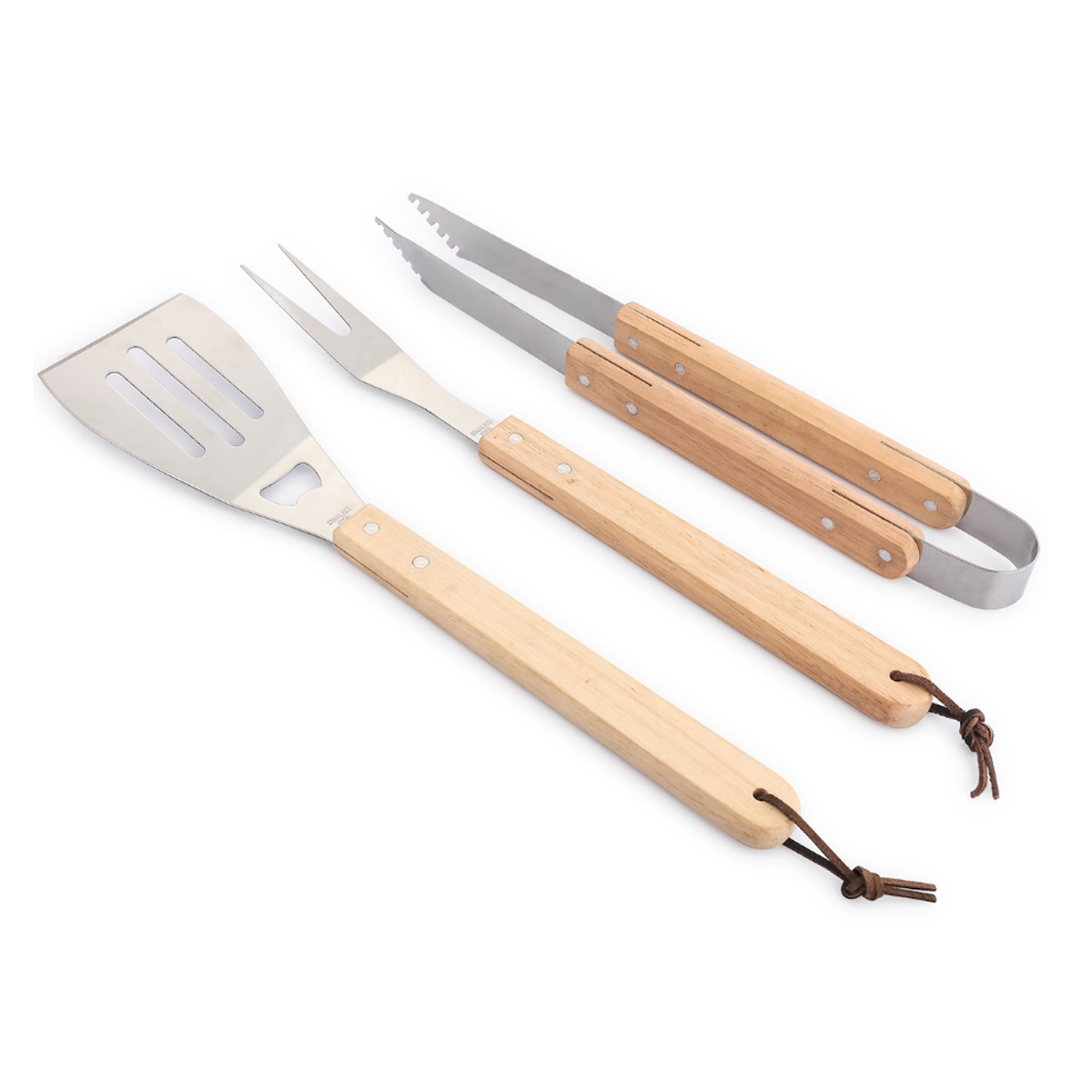 VIOSARP ΣΕΤ ΕΡΓΑΛΕΙΩΝ BBQ ΛΑΒΙΔΑ ΠΙΡΟΥΝΑ ΣΠΑΤΟΥΛΑ ΜΕ ΞΥΛΙΝΗ ΛΑΒΗ BBQ21-2000