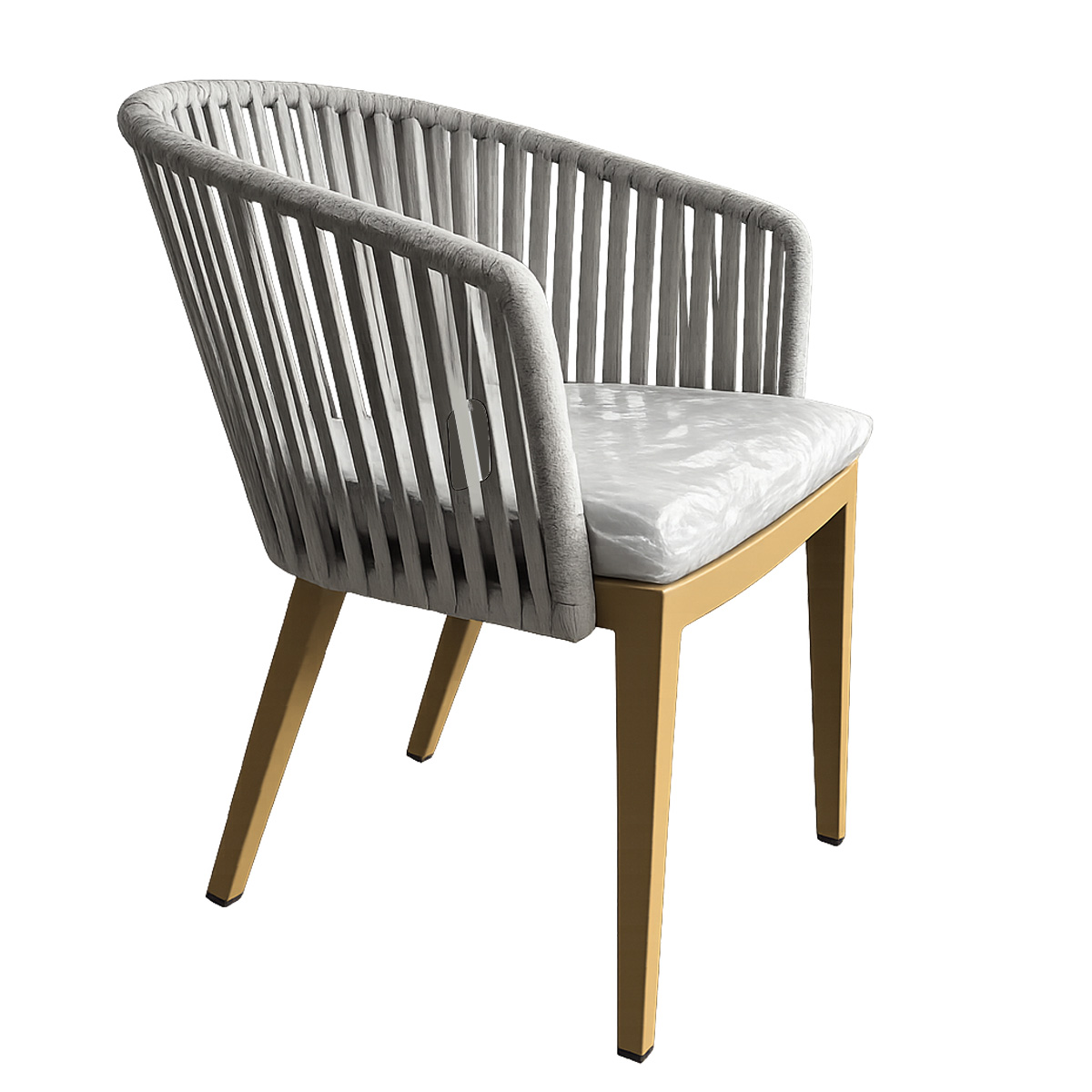 L.H GARDEN ΚΑΡΕΚΛΑ ΑΛΟΥΜΙΝΙΟΥ ΜΕ ΔΕΣΙΜΟ ΣΧΟΙΝΙΟΥ ΜΕ ΜΑΞΙΛΑΡΙ ΑΝΟΙΚΤΟ ΓΚΡΙ