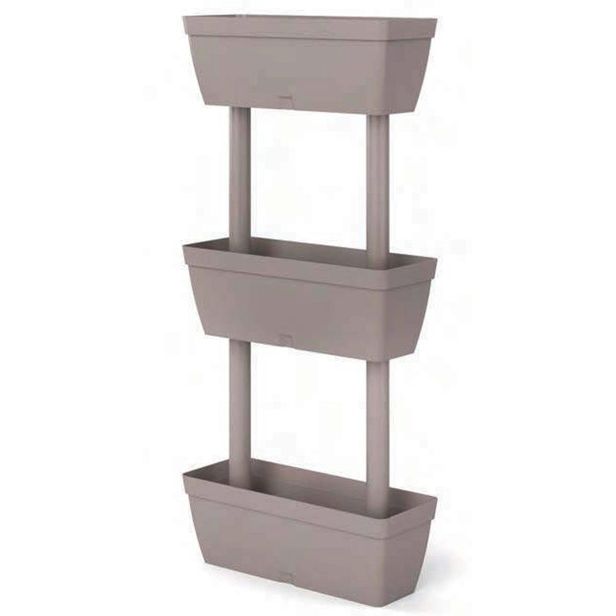 ARTPLAST VERTICAL POT 50X17X100CM 3 PCS PLASTIC CREAM