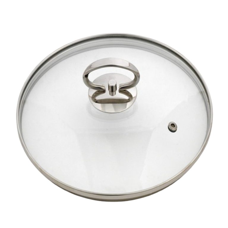 KEYSTONE GLASS POT LID WITH STAINLESS STEEL HANDLE - Mr.Bricolage Cyprus