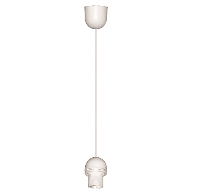EUROLAMP LAMPHOLDER HANGING FOR LIGHTINGS E27 WHITE