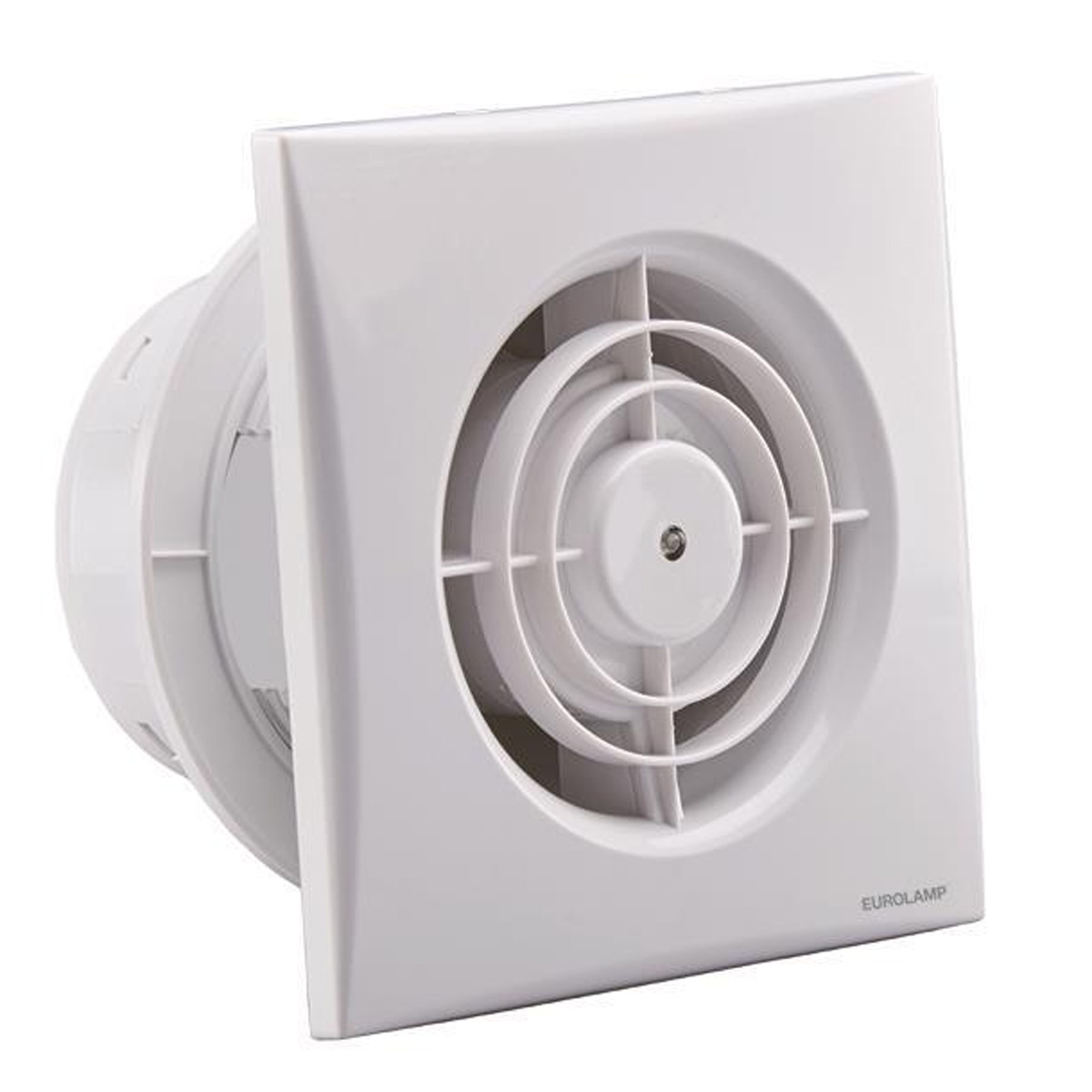 EUROLAMP ULTRA THIN PANEL BATHROOM EXTRACTOR FAN Φ10 12W WHITE