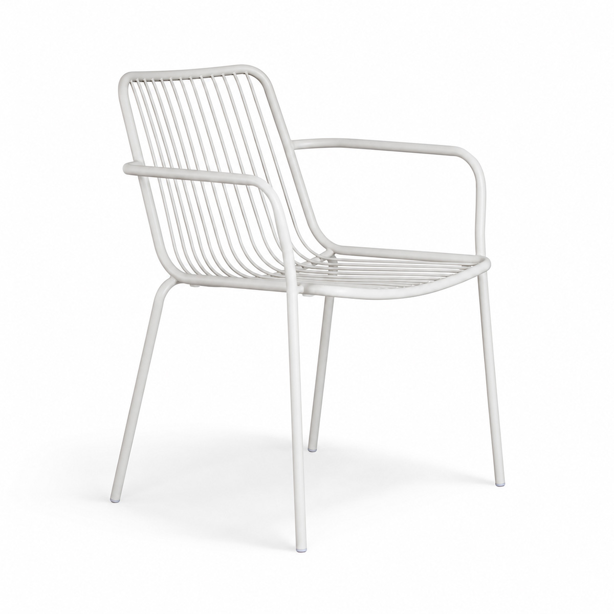 L.H GARDEN WHITE CHAIR H84X55X67CM