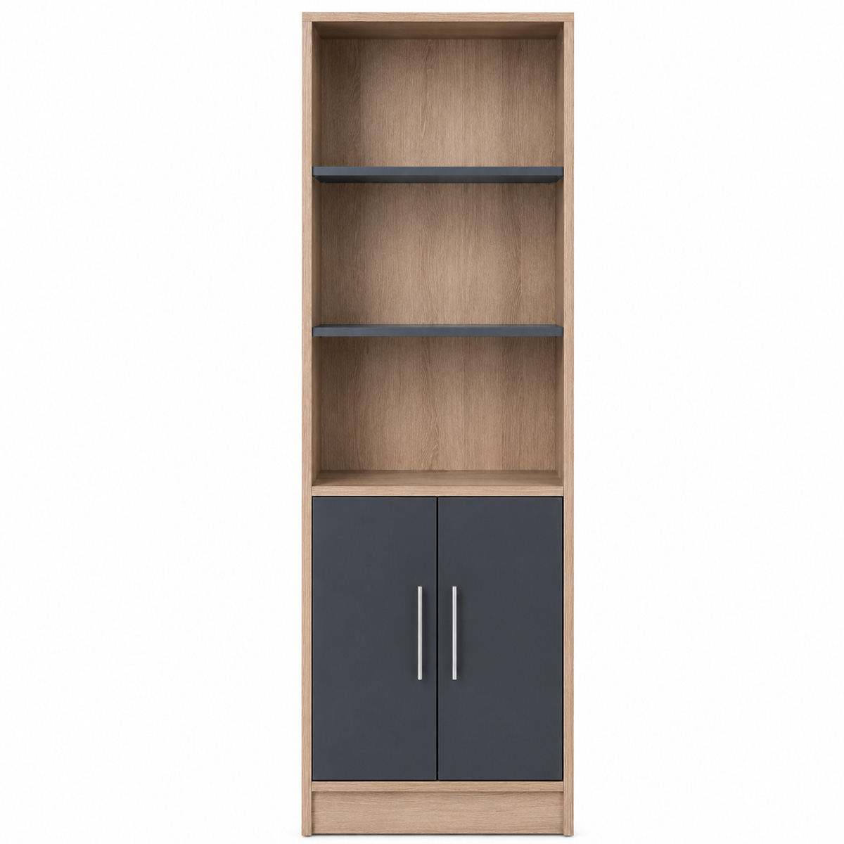 ENSLEY MELAMINE BOOKCASE 60X30X180CM