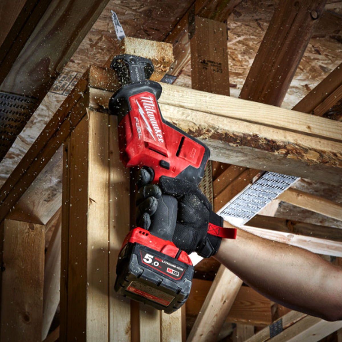 MILWAUKEE CORDLESS RECIPROCATING SAW M18FHZ-0X 18V LI-ION WITHOUT BATTERY - Image 3