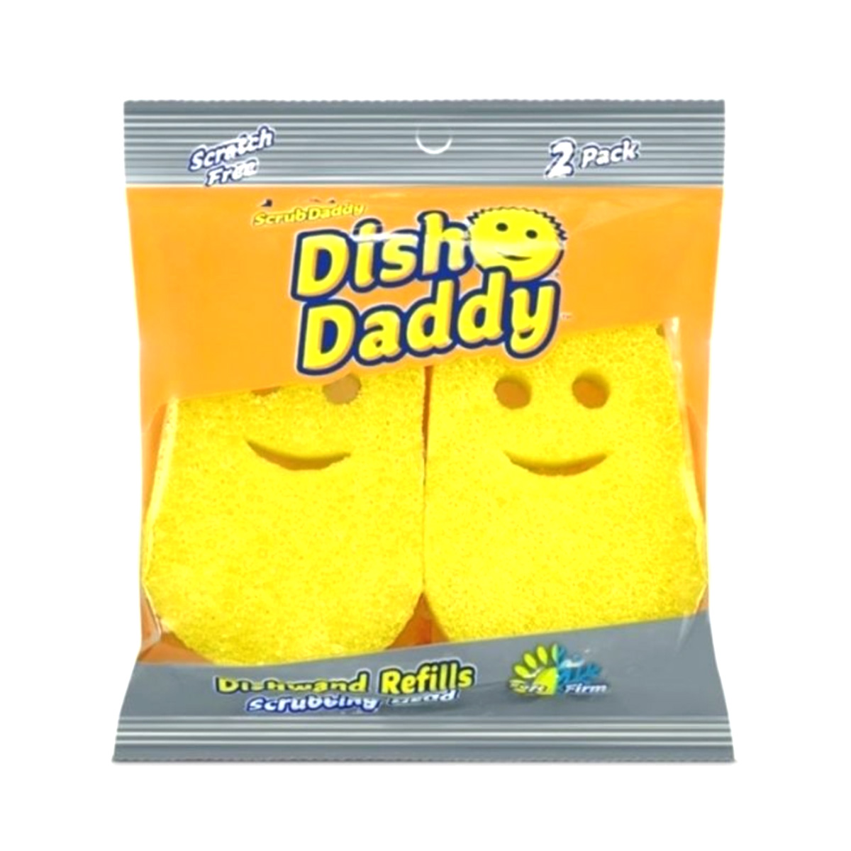 SCRUB DADDY REFILS DISH SPONGES YELLOW 2PCS