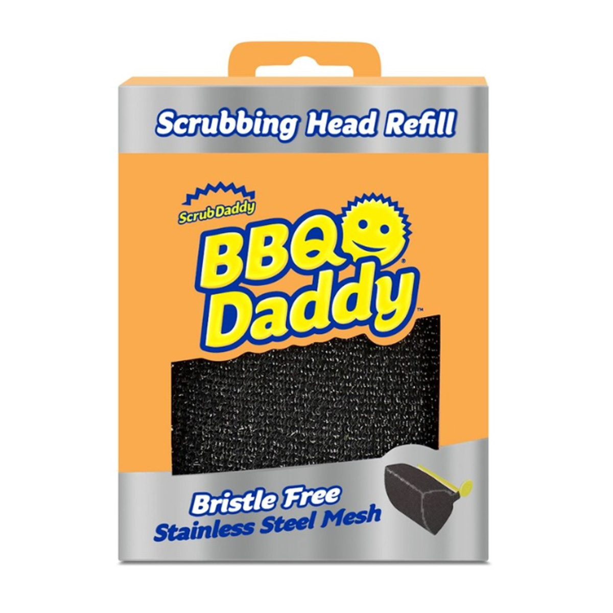 SCRUB DADDY BBQ SCRUBBING HEAD REPLACEMENT SPONGE BLACK