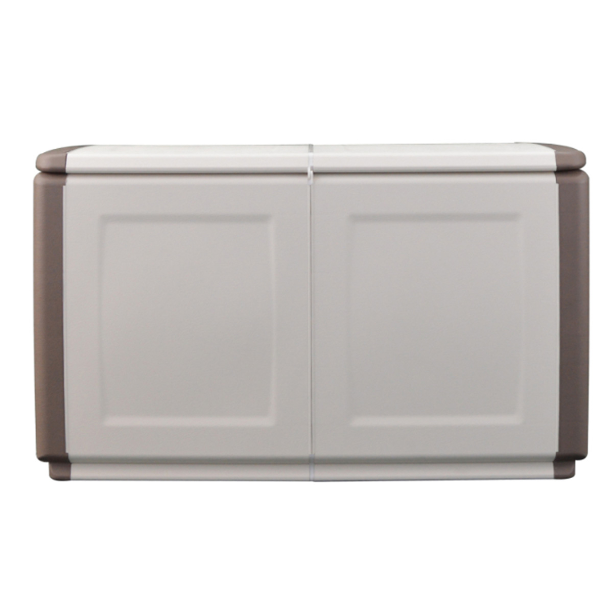 ARTPLAST STORAGE BOX PLASTIC BEIGE WITH BROWN