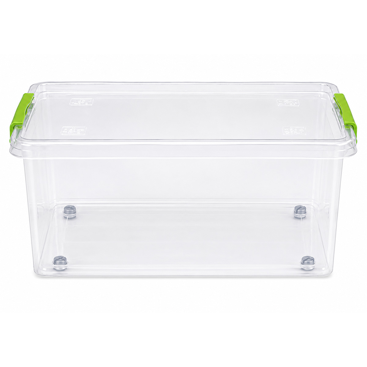 ARTPLAST TRANSPARENT STORAGE BOX WITH WHEELS