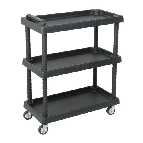 ARTPLAST TROLLEY WITH 3 TIER 750Χ375Χ920MM BLACK - Image 2