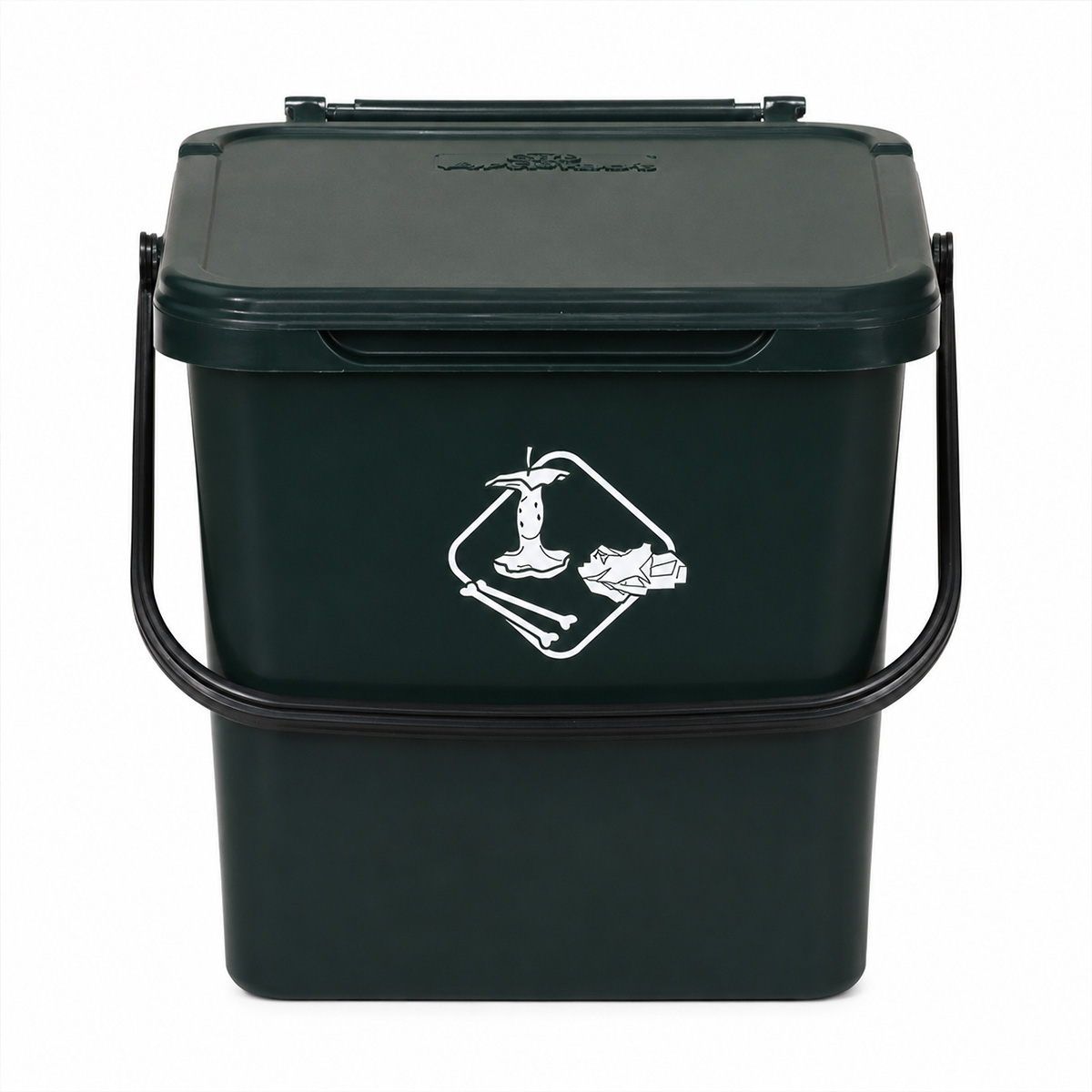 RECYCLING BASKET WITH LID AND PLASTIC HANDLE