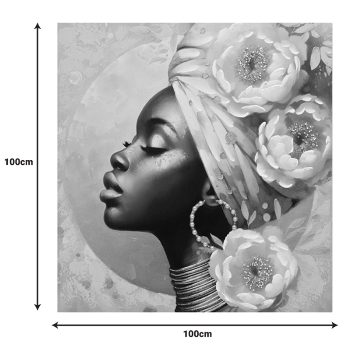 PAKOWORLD GIARA I 3D INART CANVAS PAINTING 100X3X100CM - Image 2