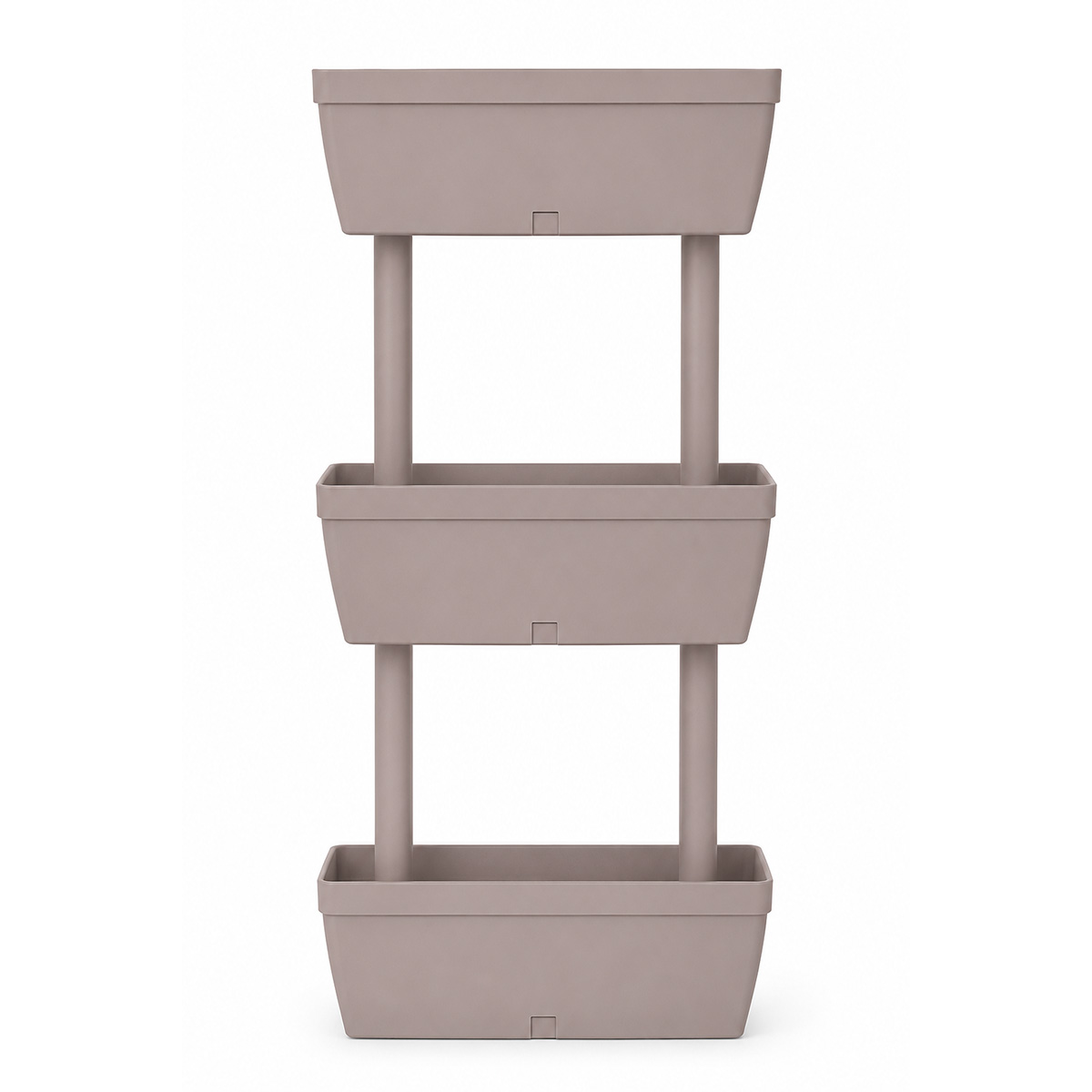 ARTPLAST VERTICAL POT 50X17X100CM 3 PCS PLASTIC CREAM
