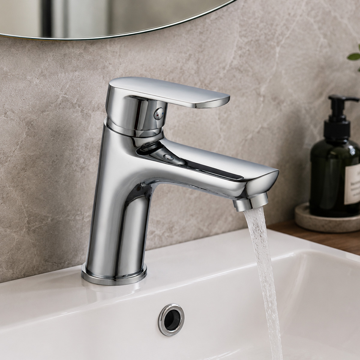 L.H SANITARY ECO LINE BASIN MIXER TAP CHROME - Image 2