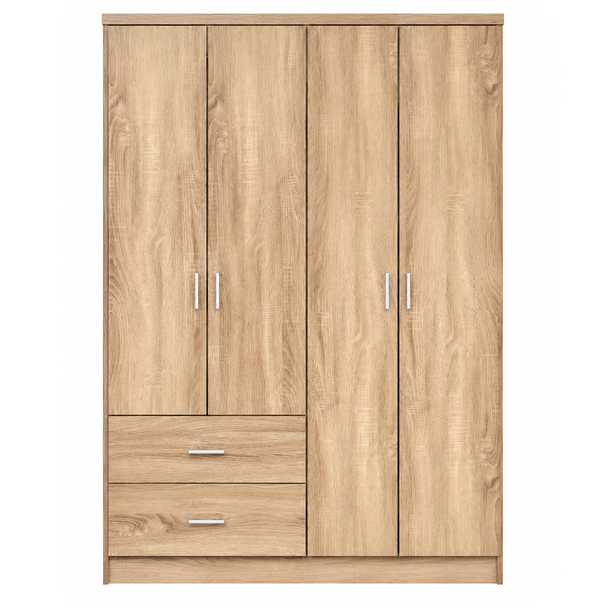 BLAKELY WARDROBE 4-LEAVES WITH 2 DRAWERS 120X42.5X180.5CM