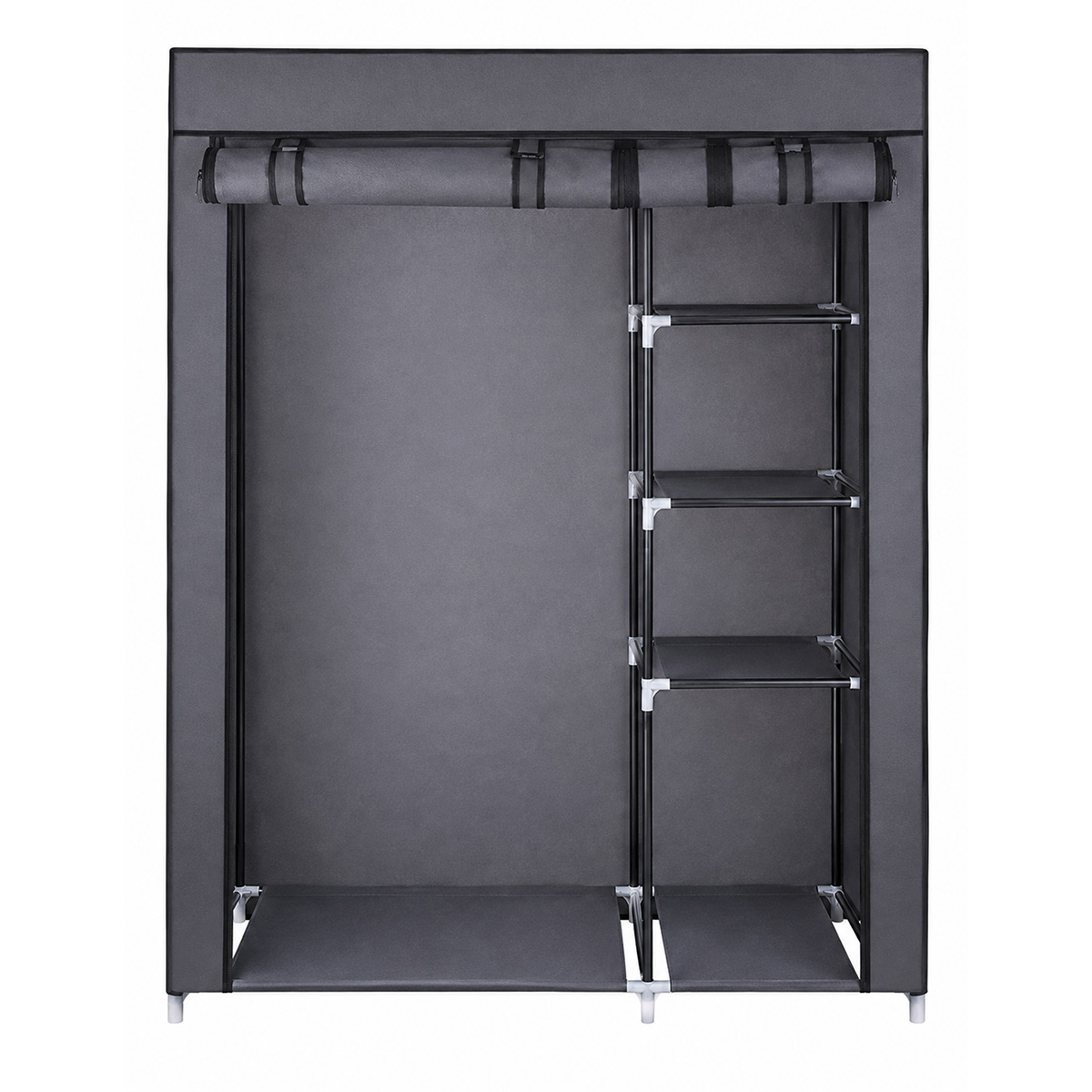 FABRIC WARDROBE WITH METAL FRAME 110Χ45Χ175CM BPC 1200