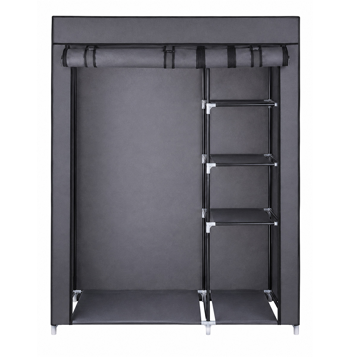 FABRIC WARDROBE WITH METAL FRAME 130Χ45Χ175CM