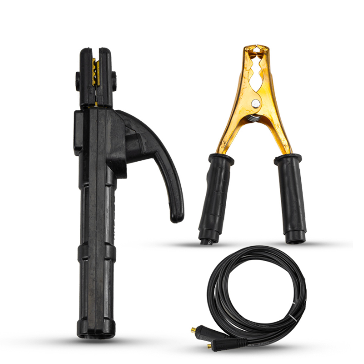 BORMANN PRO WELDING CABLE SET WITH ELECTRODE HOLDER & GROUND CLAMP 130A BIW1139